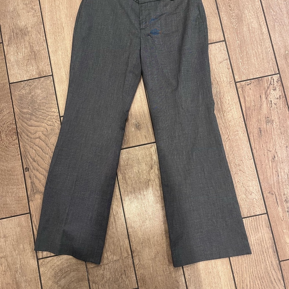 Banana Republic Black and Gray Checkered Trousers